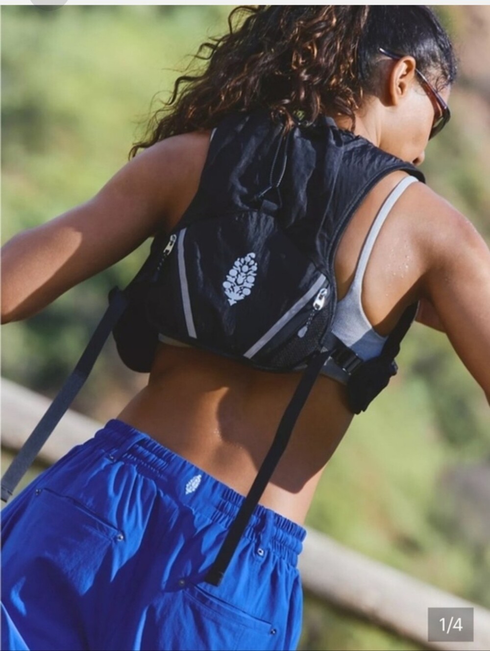 Nwt Free People Movement Free Fall Hydration Running Vest Black OS